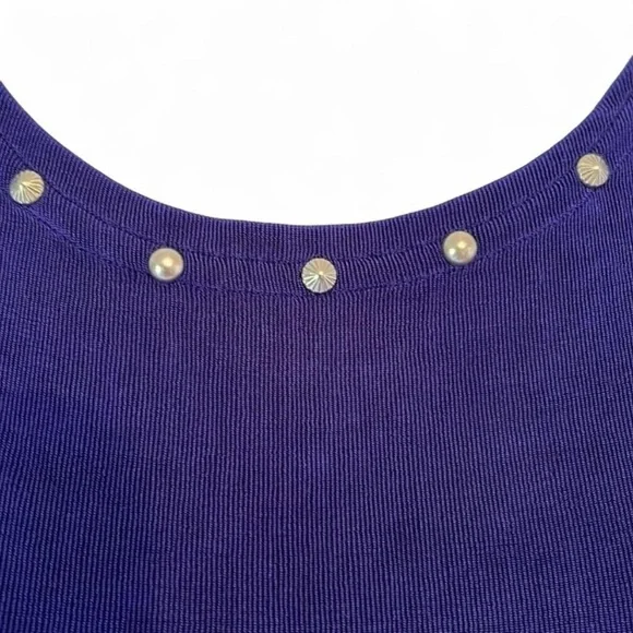 90s Vintage Western Punk New Frontier Clothing Company Cropped Studded Top - Picture 4 of 8